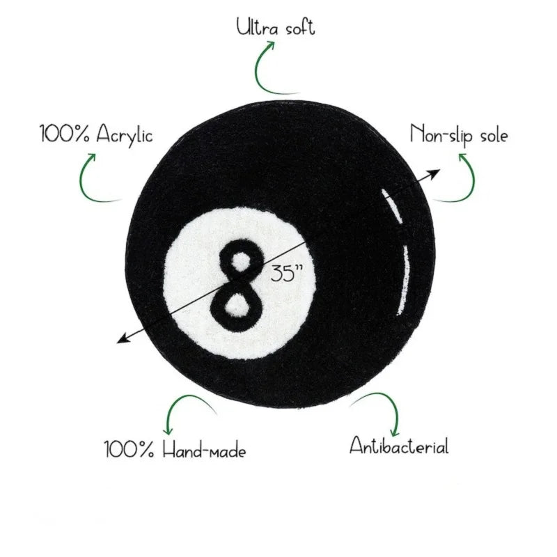 8 Ball Carpet Home Decoration