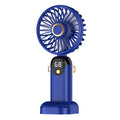High-Speed Portable Fan. Portable Desktop Fan Outdoor USB Digital Display Handheld Small Fan