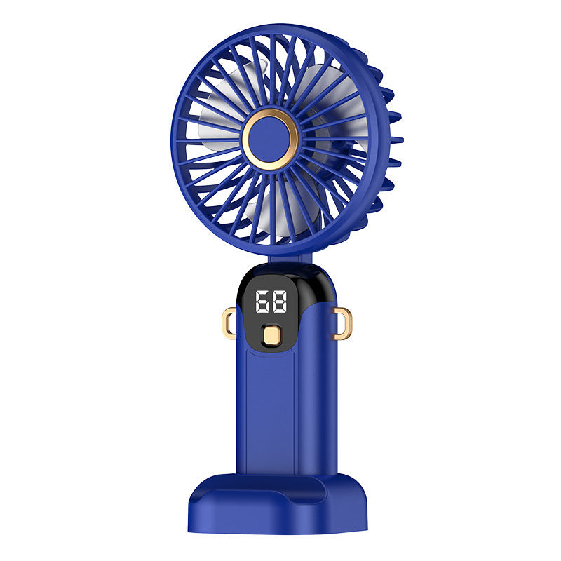 High-Speed Portable Fan. Portable Desktop Fan Outdoor USB Digital Display Handheld Small Fan