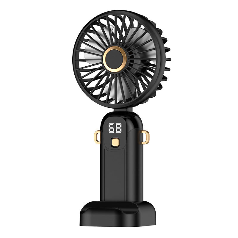 High-Speed Portable Fan. Portable Desktop Fan Outdoor USB Digital Display Handheld Small Fan
