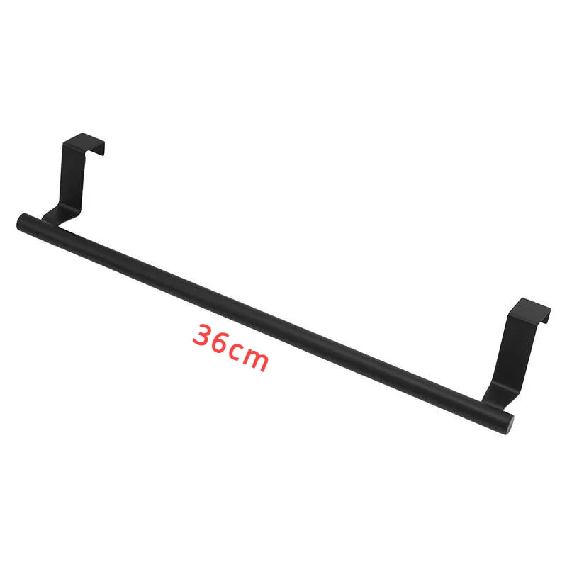 Over Cabinet Towel Rack Organizer Punch-free Rag Hanger