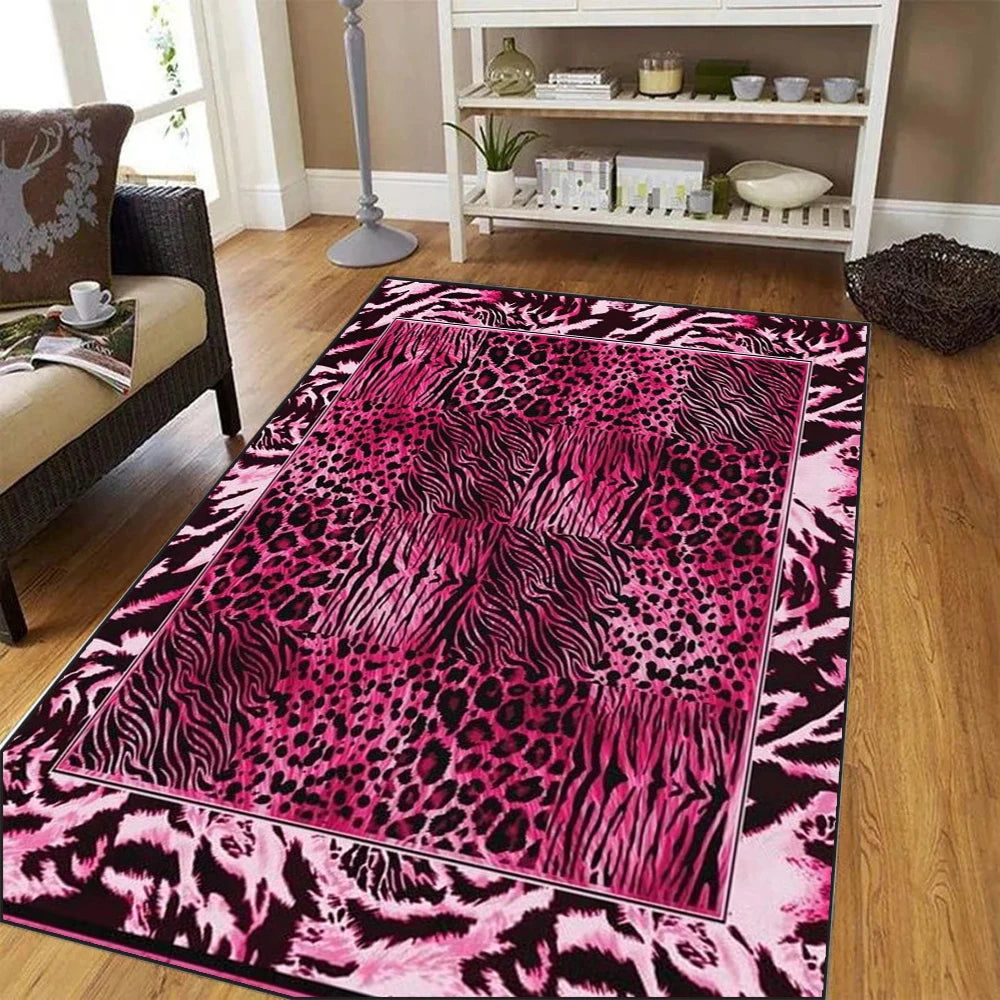 Leopard print Carpet for Home Decoration Modern Abstract Small and Large Area Rugs