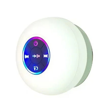 Mini Bluetooth Speaker Shower Subwoofer Waterproof Handsfree Loudspeaker With Suction Cup Mic For Bathroom, Pool, Or Beach