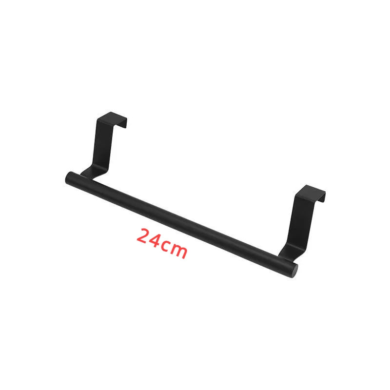 Over Cabinet Towel Rack Organizer Punch-free Rag Hanger