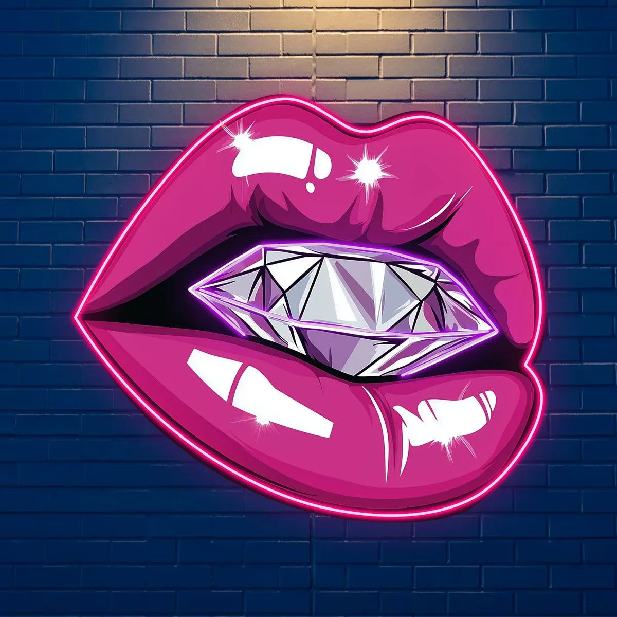 Lips Tongue Neon Sign Rainbow Neon Sign Light USB Dimmable for Bar Pub Bedroom Game Room Man Cave Party Decor Birthday Gift