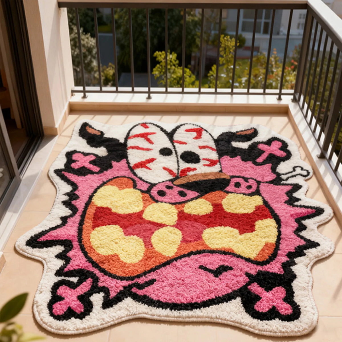 Fun Cartoon Decorative Carpet Unique Shape