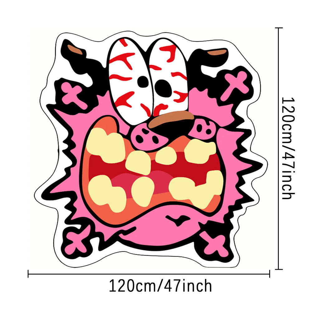 Fun Cartoon Decorative Carpet Unique Shape